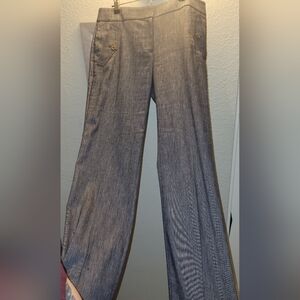 Loft Marisa Trouser Pants Sz 8 Blue & White